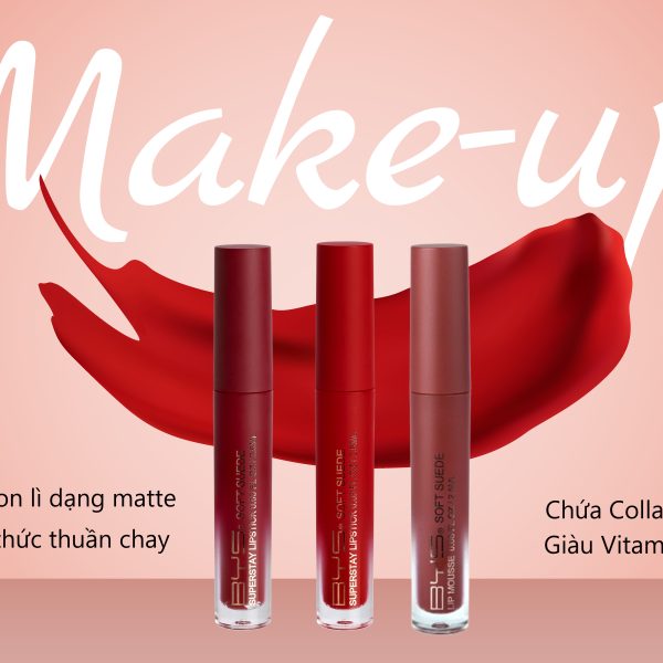 Red Lip Gloss And Lip Gloss Or Balm Smudge On White Background